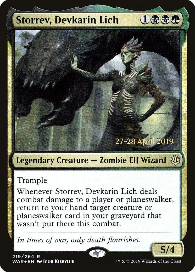 Storrev, Devkarin Lich — War of the Spark Promos — Magic: The Gathering