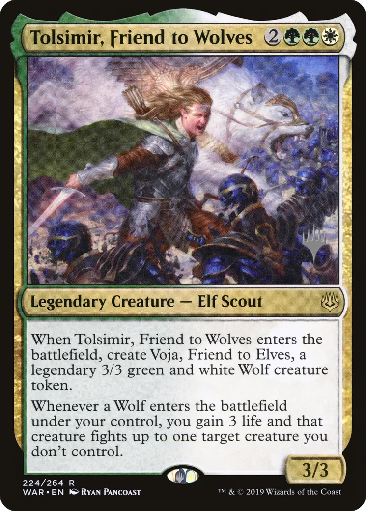Tolsimir, ami des loups — War of the Spark Promos — Magic: The Gathering