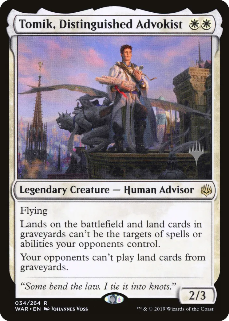 Tomik, Distinguished Advokist — War of the Spark Promos — Magic: The Gathering