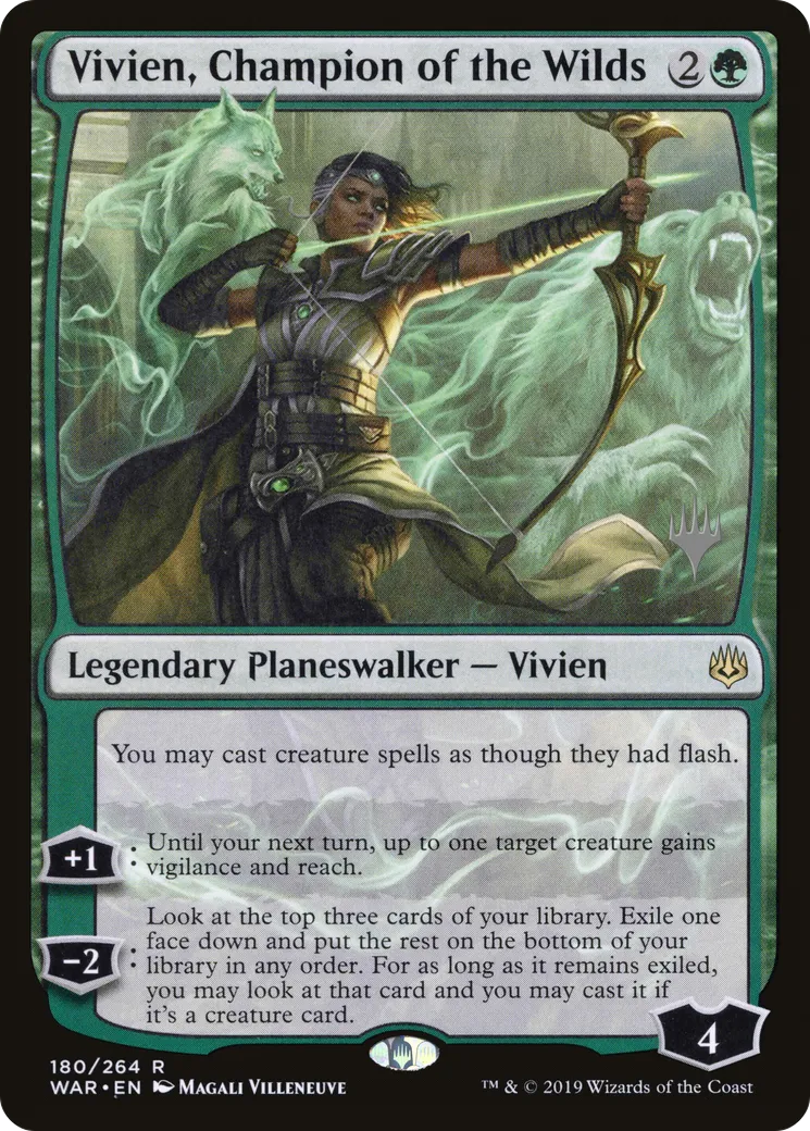 Vivien, Champion of the Wilds — War of the Spark Promos — Magic: The Gathering
