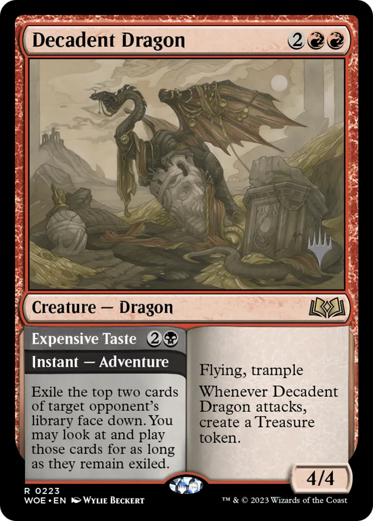 Dragon décadent // Goût du luxe — Wilds of Eldraine Promos — Magic: The Gathering