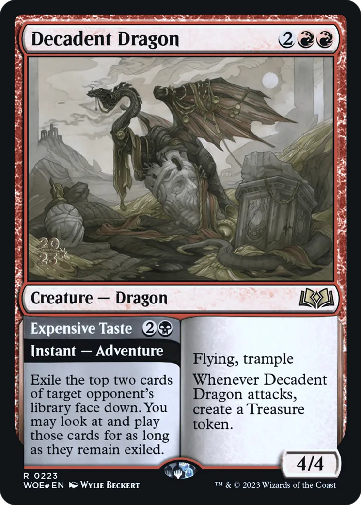 Dragon décadent // Goût du luxe — Wilds of Eldraine Promos — Magic: The Gathering