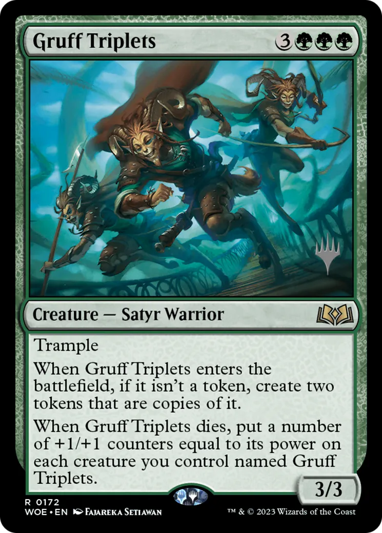 Gruff Triplets — Wilds of Eldraine Promos — Magic: The Gathering