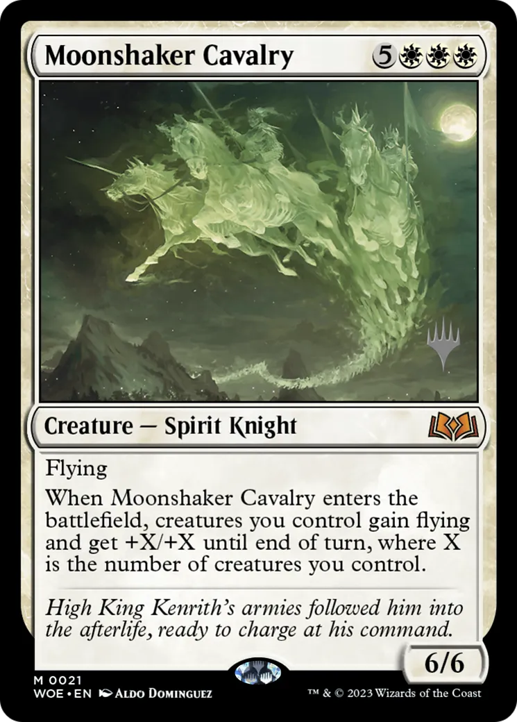 Cavalerie tremblelune — Wilds of Eldraine Promos — Magic: The Gathering