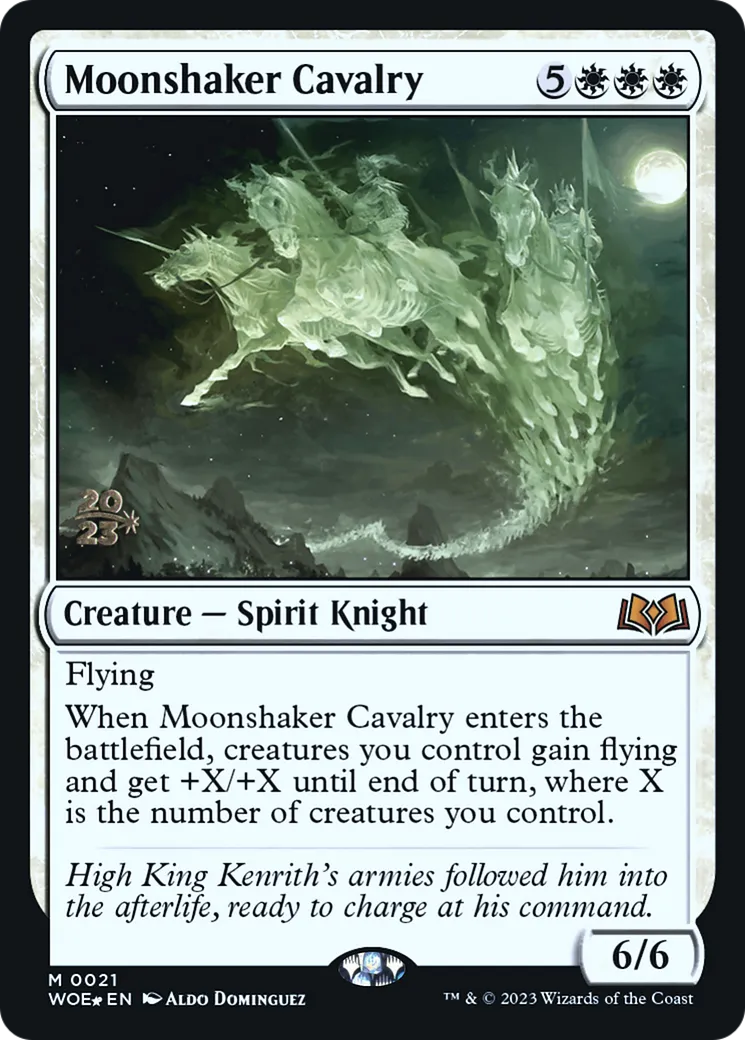 Cavalerie tremblelune — Wilds of Eldraine Promos — Magic: The Gathering