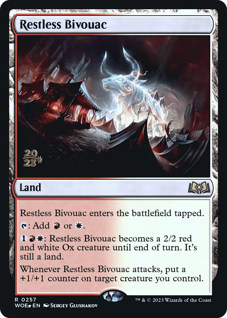 Bivouac tourmenté — Wilds of Eldraine Promos — Magic: The Gathering