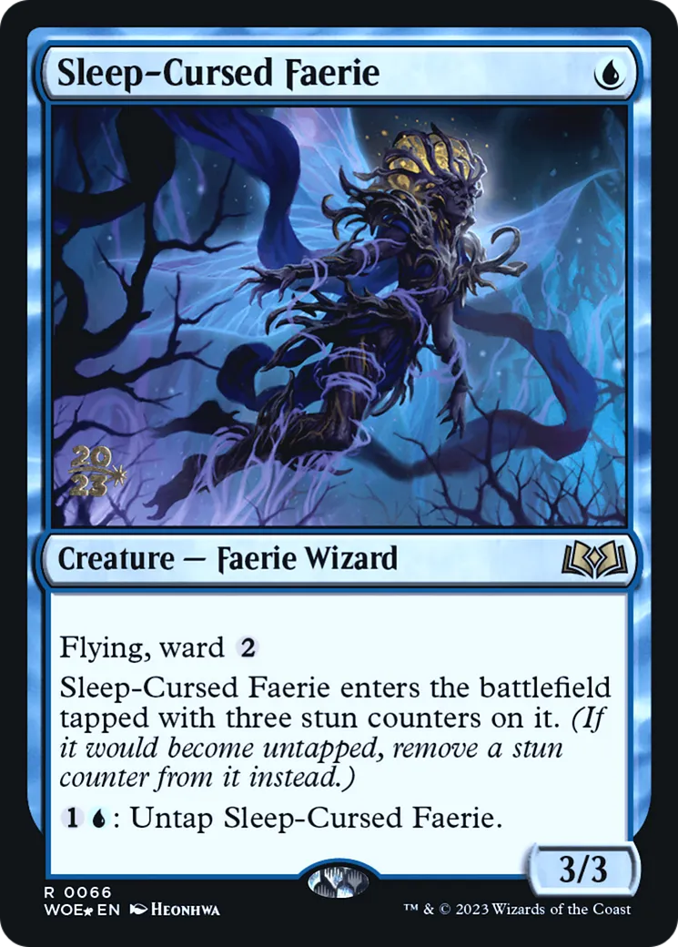 Faerie victime de la malédiction du sommeil — Wilds of Eldraine Promos — Magic: The Gathering
