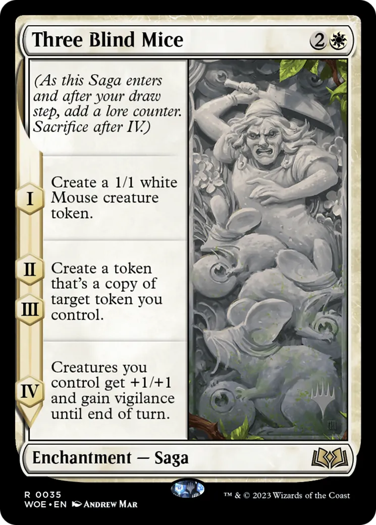 Trois souris aveugles — Wilds of Eldraine Promos — Magic: The Gathering