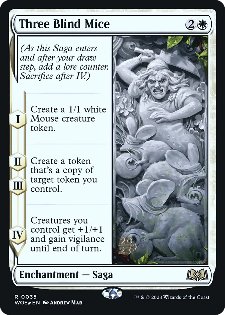 Trois souris aveugles — Wilds of Eldraine Promos — Magic: The Gathering