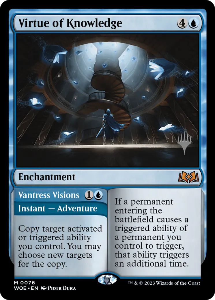 Vertu de savoir // Visions de Vantress — Wilds of Eldraine Promos — Magic: The Gathering