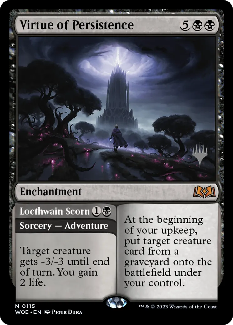 Virtue of Persistence // Locthwain Scorn — Wilds of Eldraine Promos — Magic: The Gathering