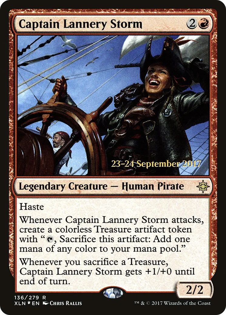 Captain Lannery Storm — Ixalan Promos — Magic: The Gathering
