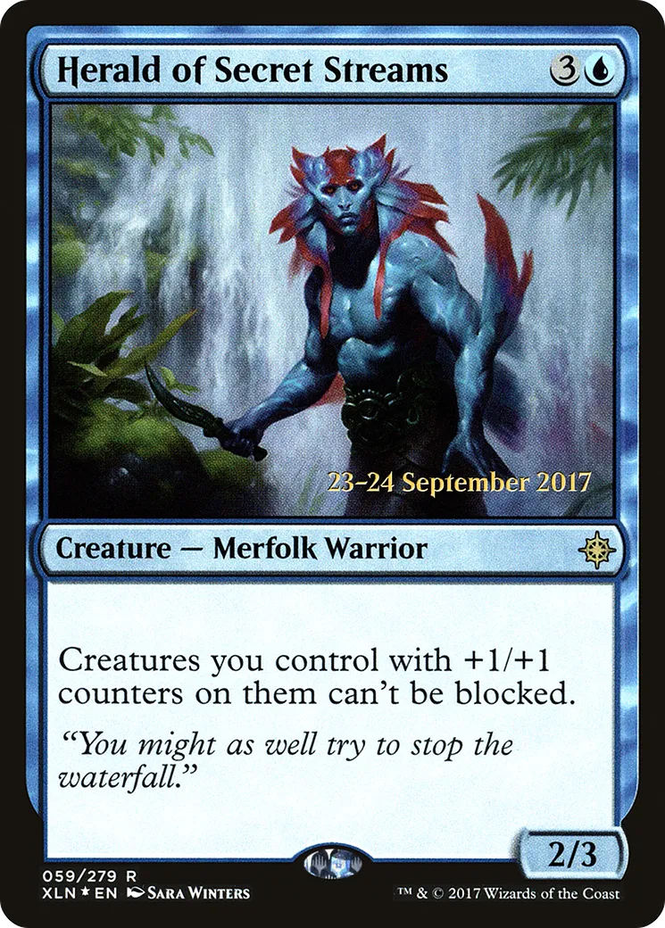 Héraut des ruisseaux secrets — Ixalan Promos — Magic: The Gathering