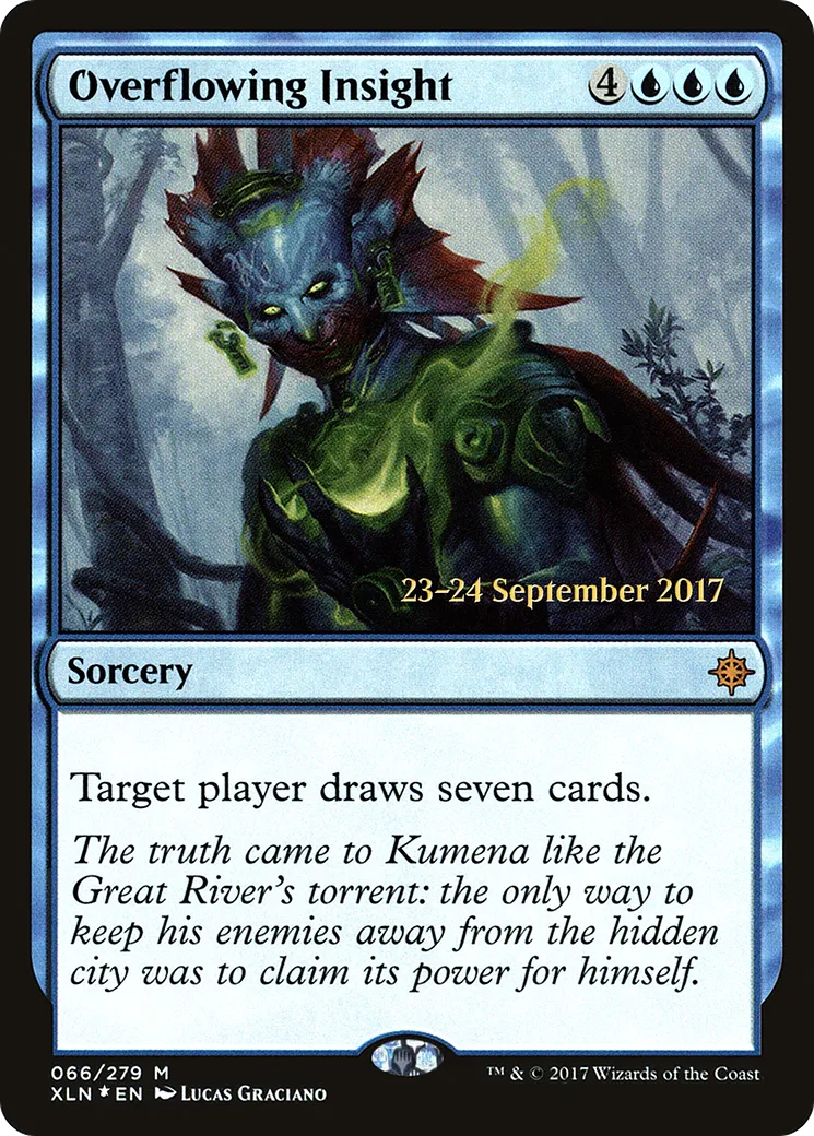 Overflowing Insight — Ixalan Promos — Magic: The Gathering