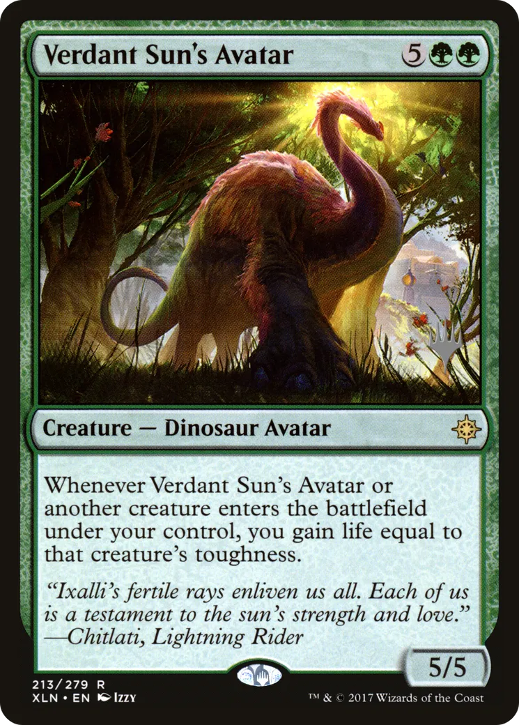 Verdant Sun's Avatar — Ixalan Promos — Magic: The Gathering