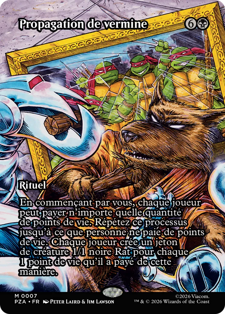 Propagation de vermine — Teenage Mutant Ninja Turtles Source Material — Magic: The Gathering