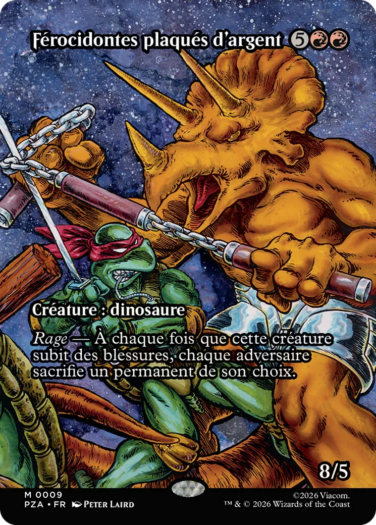 Férocidontes plaqués d'argent — Teenage Mutant Ninja Turtles Source Material — Magic: The Gathering