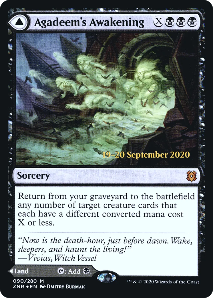 Éveil d'Agadeem // Agadeem, la crypte inférieure — Zendikar Rising Promos — Magic: The Gathering