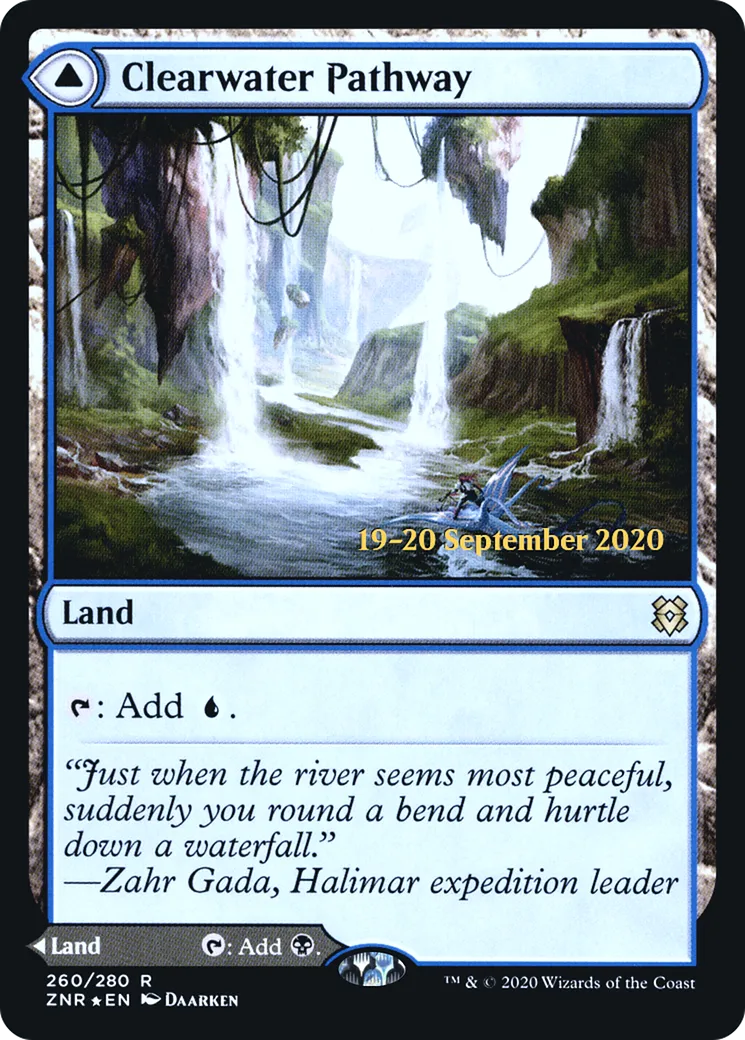 Clearwater Pathway // Murkwater Pathway from Zendikar Rising Promos - Magic: The Gathering