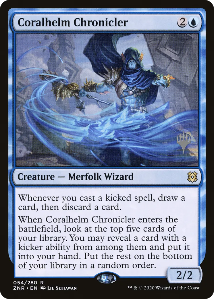 Chroniqueur de Casque de corail — Zendikar Rising Promos — Magic: The Gathering