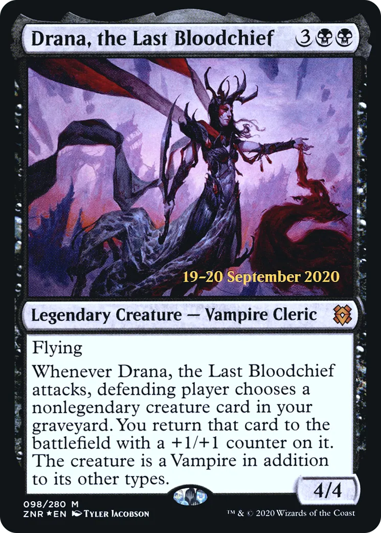 Drana, la dernière chef de sang — Zendikar Rising Promos — Magic: The Gathering