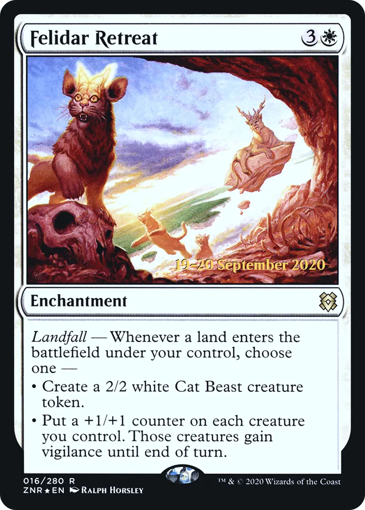 Refuge félidar — Zendikar Rising Promos — Magic: The Gathering