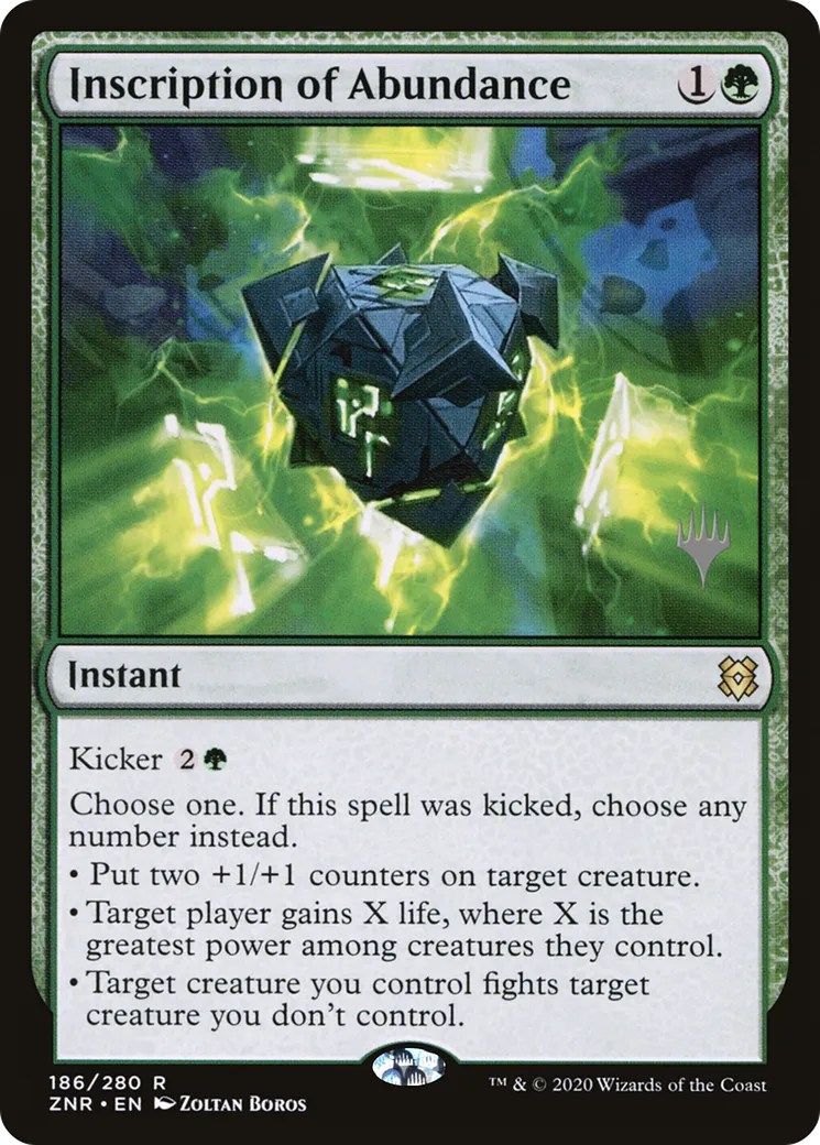 Inscription of Abundance — Zendikar Rising Promos — Magic: The Gathering