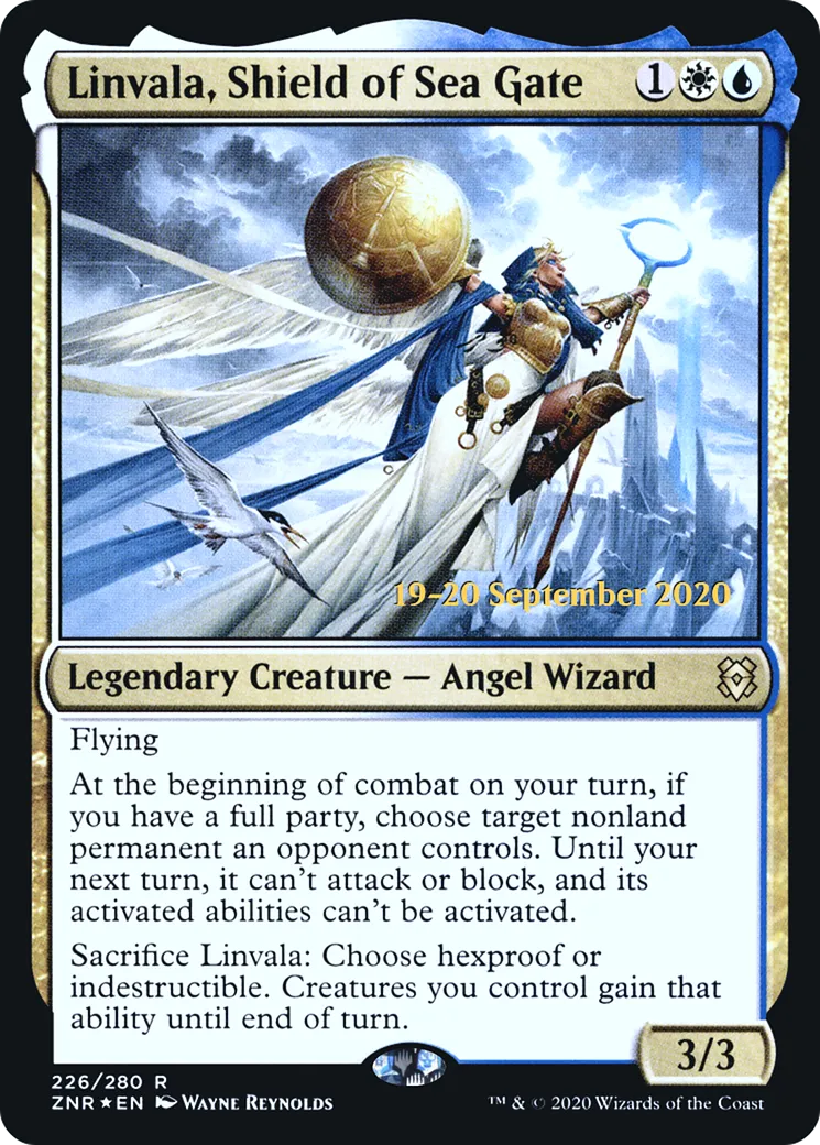 Linvala, bouclier de Porte des Mers — Zendikar Rising Promos — Magic: The Gathering