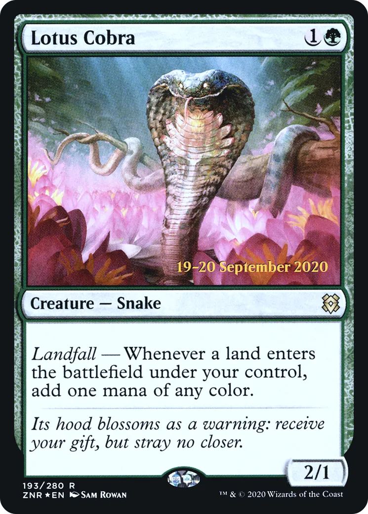 Cobra de lotus — Zendikar Rising Promos — Magic: The Gathering