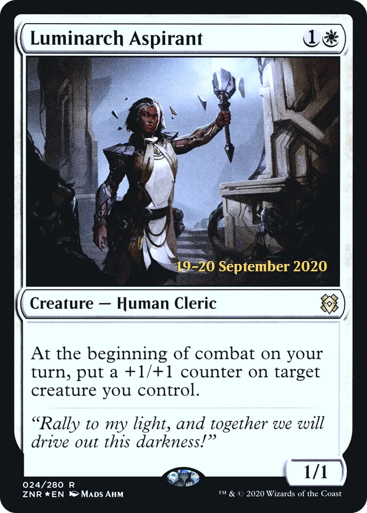 Aspirante luminarque — Zendikar Rising Promos — Magic: The Gathering