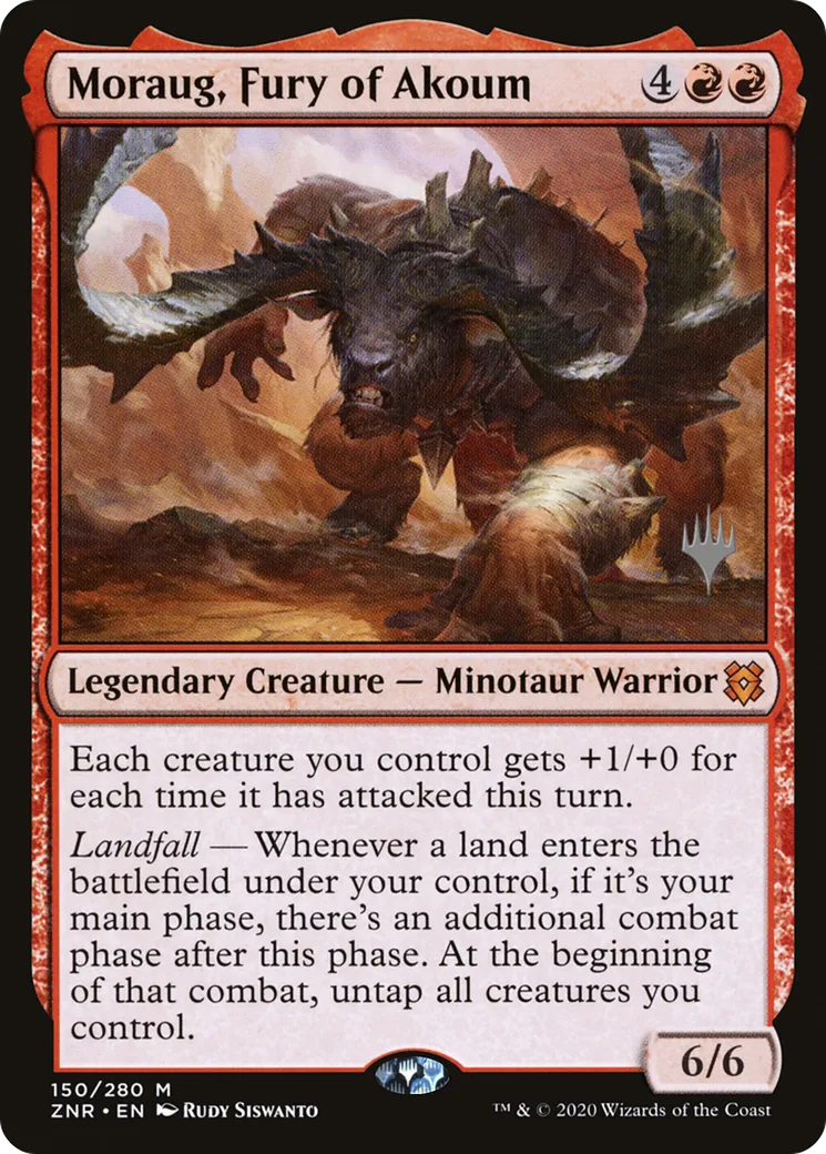 Moraug, Fury of Akoum — Zendikar Rising Promos — Magic: The Gathering