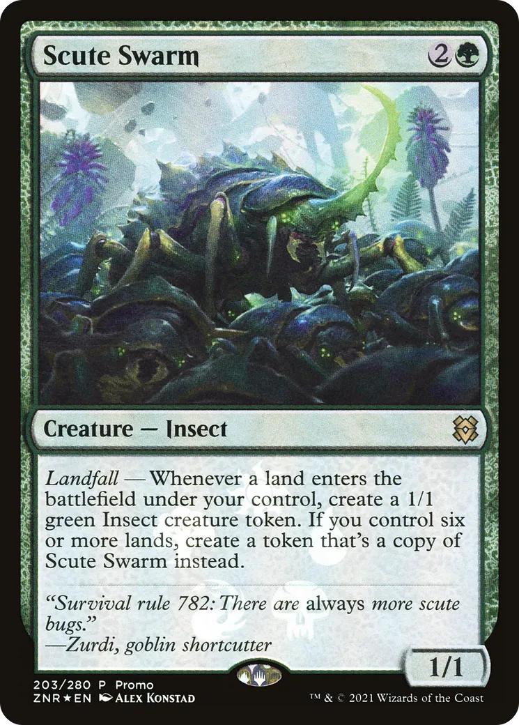 Scute Swarm — Zendikar Rising Promos — Magic: The Gathering