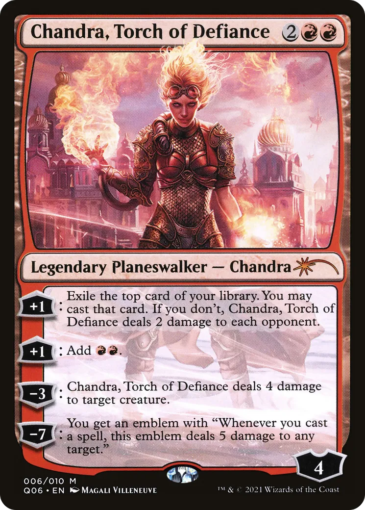 Chandra, Torch of Defiance from Pioneer Challenger Decks 2021 - Magic: The Gathering