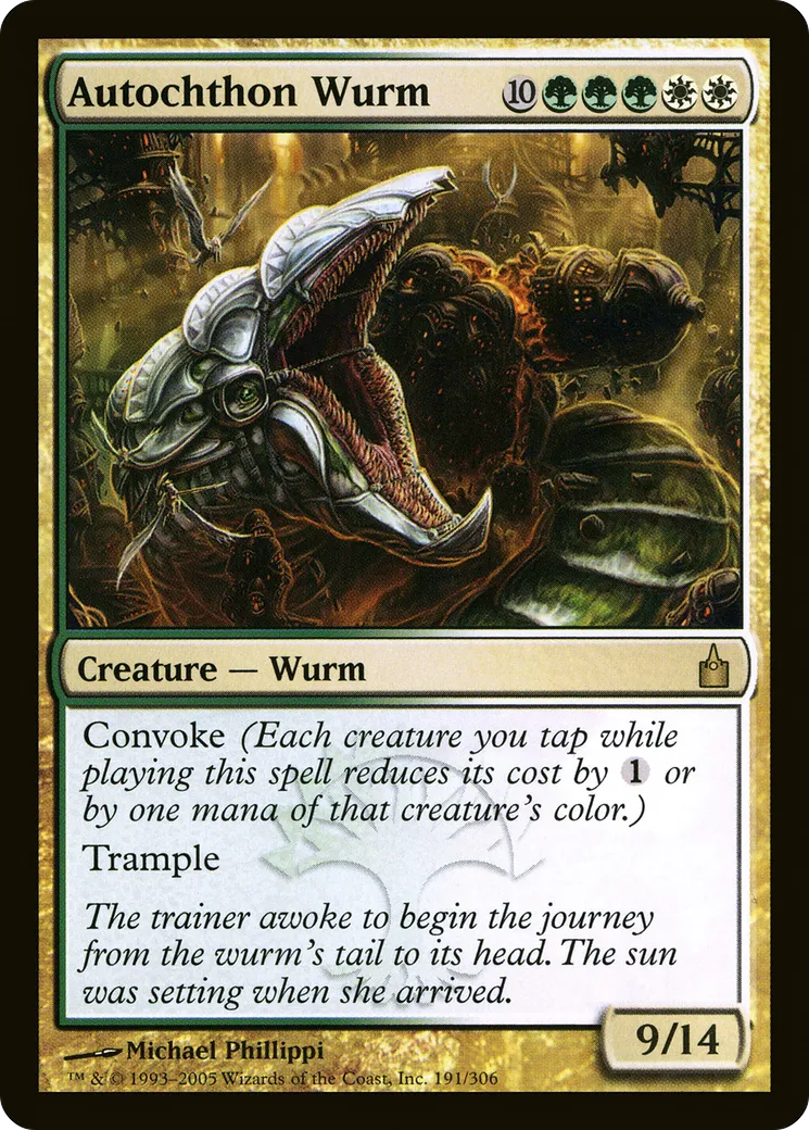 Autochthon Wurm — Ravnica: City of Guilds — Magic: The Gathering