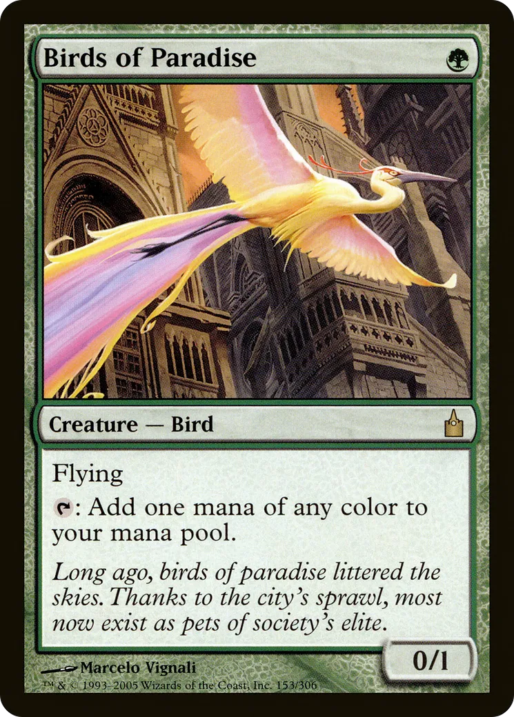 Birds of Paradise — Ravnica: City of Guilds — Magic: The Gathering