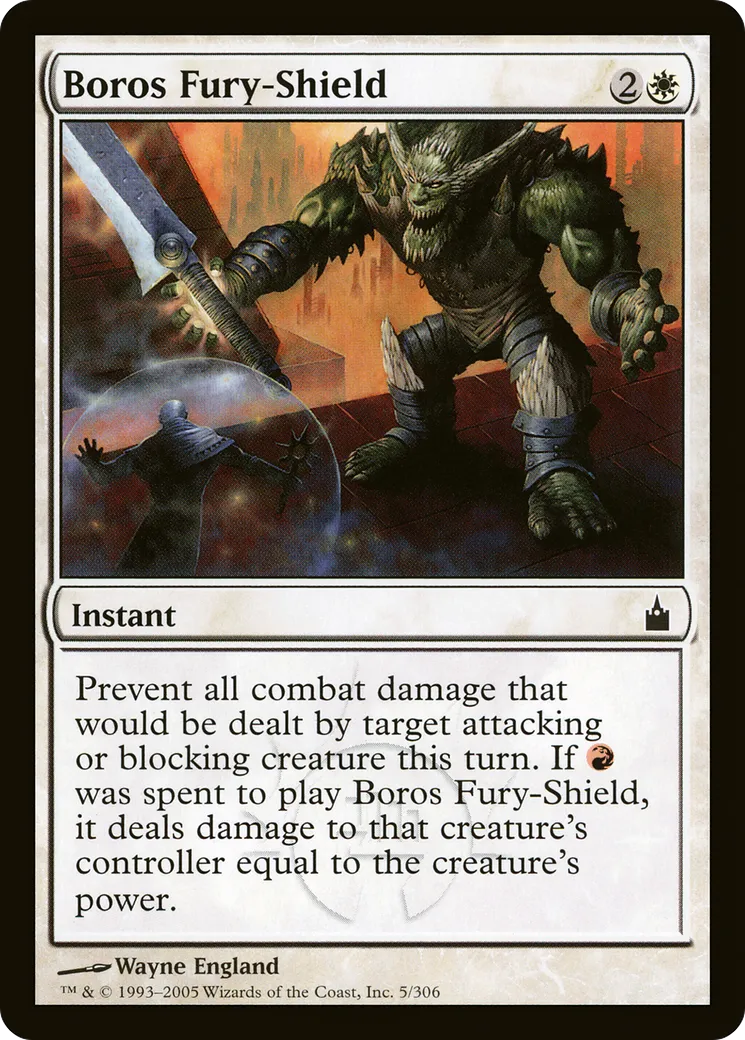Boros Fury-Shield — Ravnica: City of Guilds — Magic: The Gathering