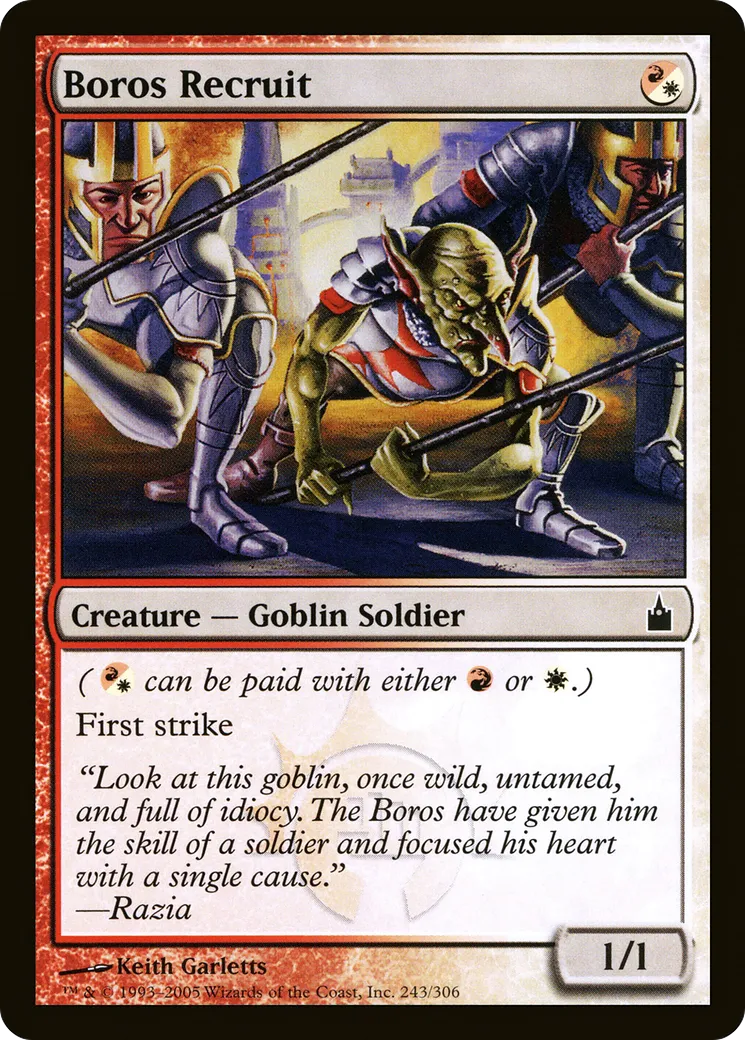 Recrue boros — Ravnica: City of Guilds — Magic: The Gathering