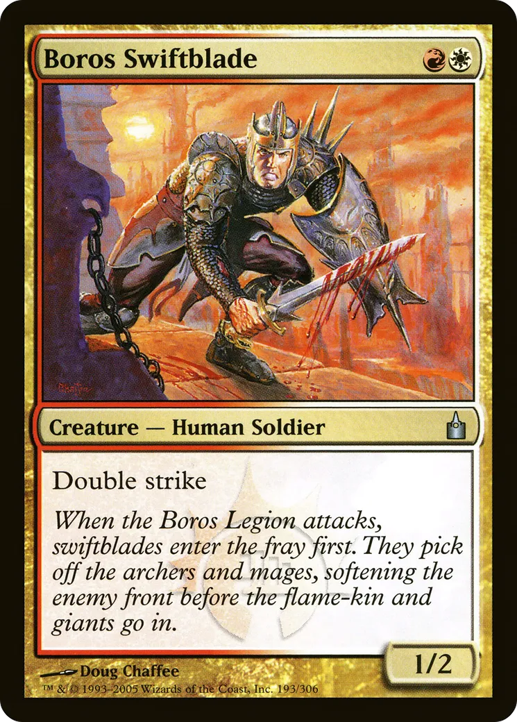 Boros Swiftblade — Ravnica: City of Guilds — Magic: The Gathering