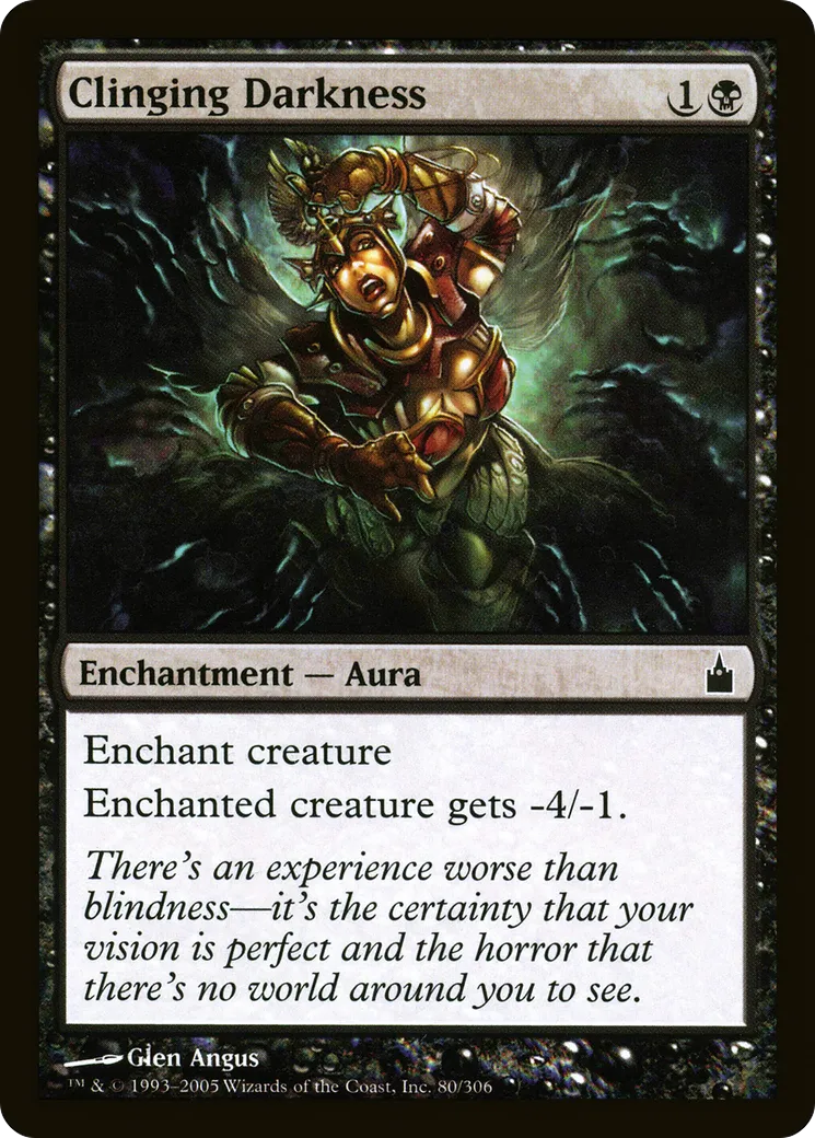 Clinging Darkness — Ravnica: City of Guilds — Magic: The Gathering