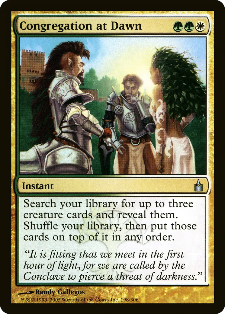 Congregation at Dawn — Ravnica: City of Guilds — Magic: The Gathering