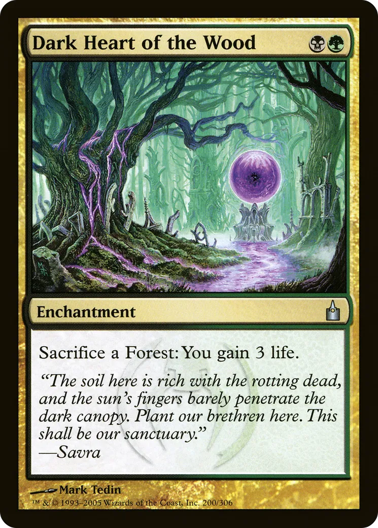 Cœur noir du bois — Ravnica: City of Guilds — Magic: The Gathering
