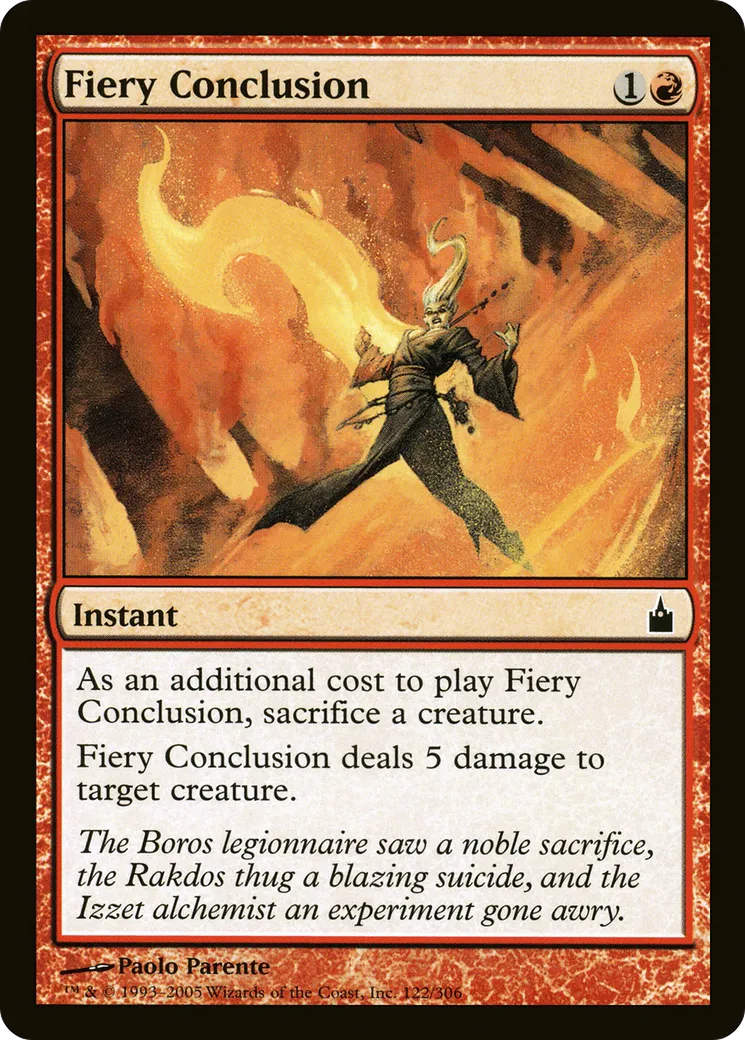 Fiery Conclusion — Ravnica: City of Guilds — Magic: The Gathering