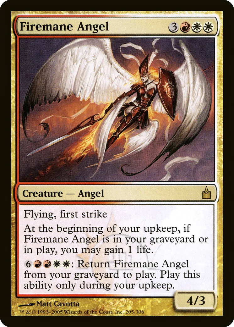 Firemane Angel — Ravnica: City of Guilds — Magic: The Gathering