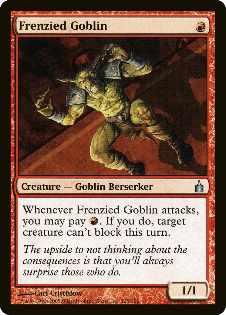 Frenzied Goblin — Ravnica: City of Guilds — Magic: The Gathering