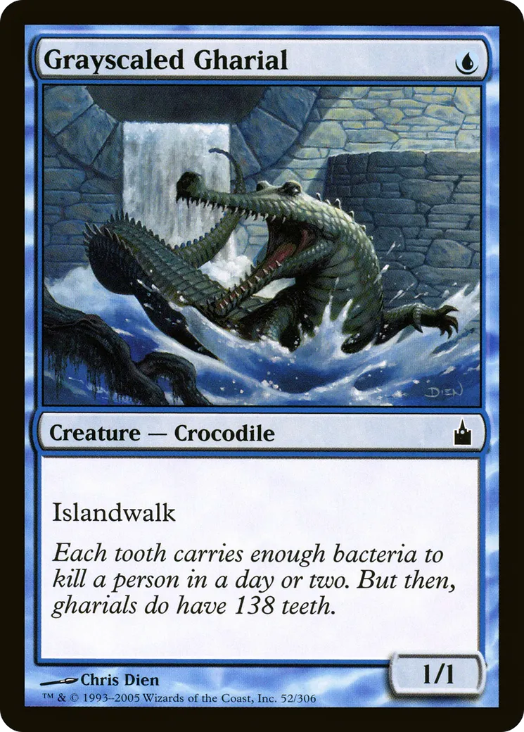 Grayscaled Gharial — Ravnica: City of Guilds — Magic: The Gathering