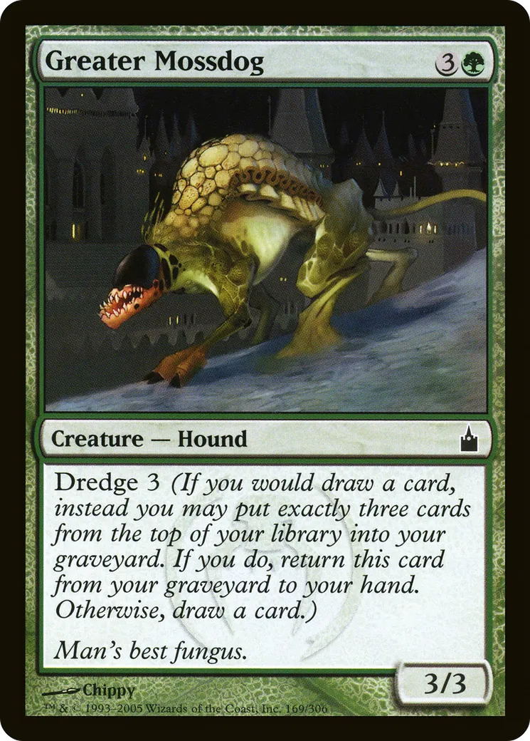 Grand chien de mousse — Ravnica: City of Guilds — Magic: The Gathering