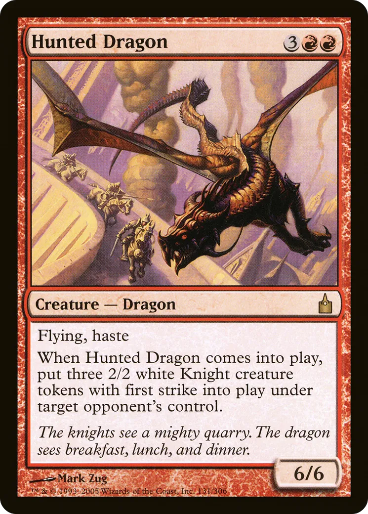 Hunted Dragon — Ravnica: City of Guilds — Magic: The Gathering