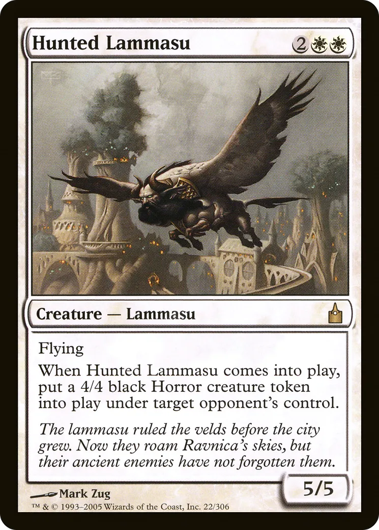 Hunted Lammasu — Ravnica: City of Guilds — Magic: The Gathering