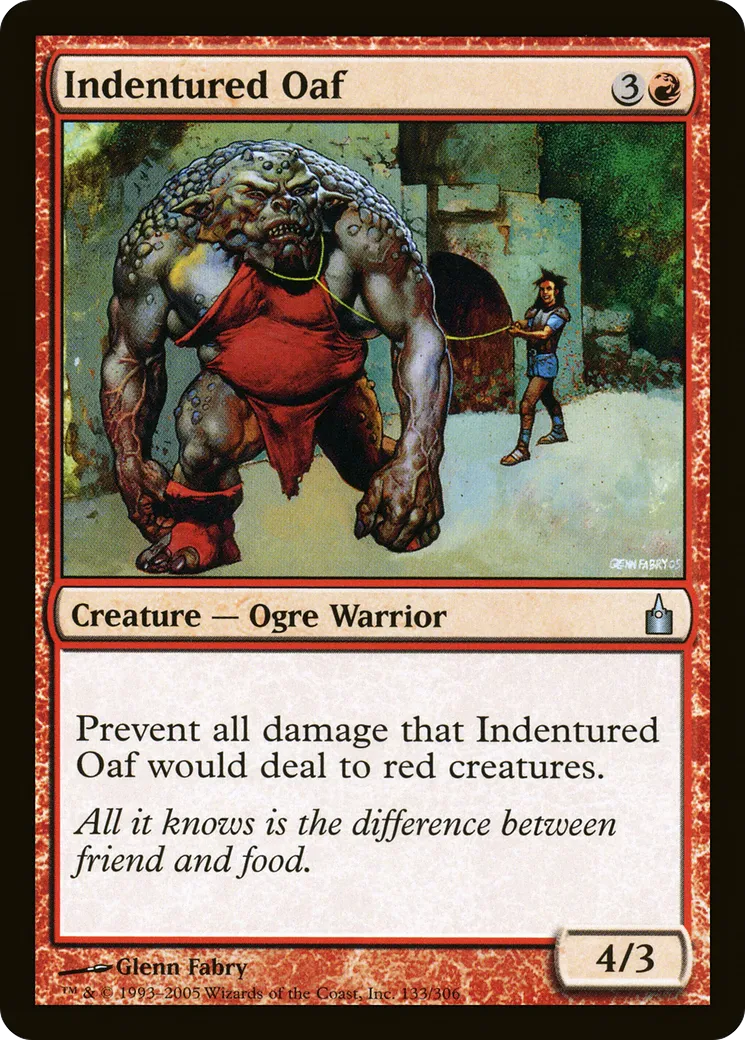 Indentured Oaf — Ravnica: City of Guilds — Magic: The Gathering