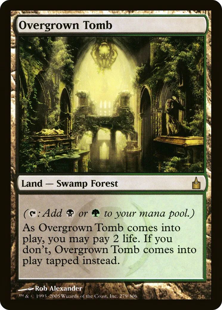 Overgrown Tomb — Ravnica: City of Guilds — Magic: The Gathering